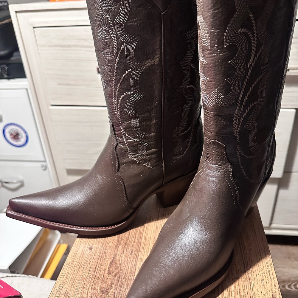 Brown Western Leather Boots